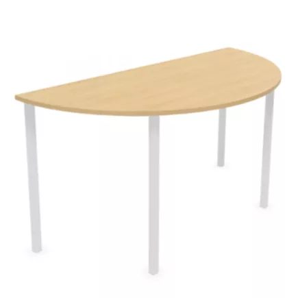 POLYVALENTE│Table demi-lune - L120 à 160 cm│Coloris à choix