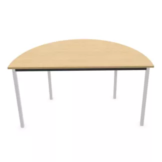 POLYVALENTE│Table demi-lune - L120 à 160 cm│Coloris à choix
