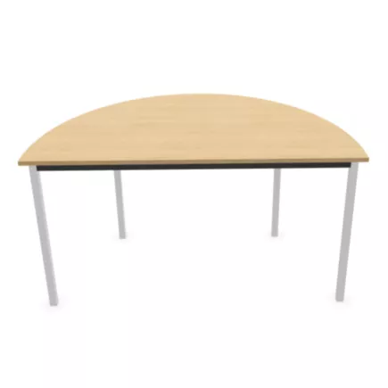 POLYVALENTE│Table demi-lune - L120 à 160 cm│Coloris à choix