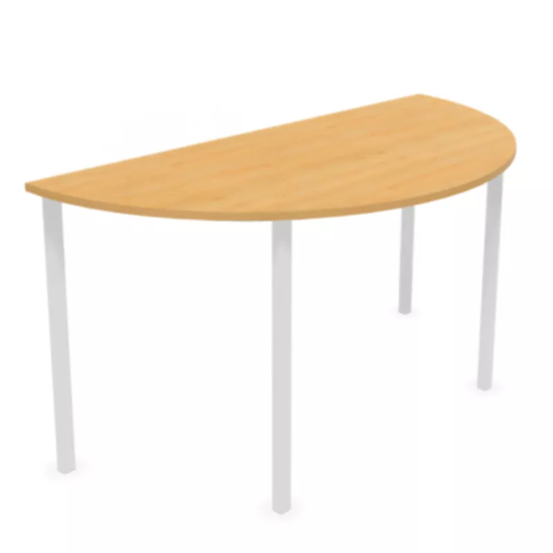 POLYVALENTE│Table demi-lune - L120 à 160 cm│Coloris à choix