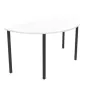 POLYVALENTE│Table demi-lune - L120 à 160 cm│Coloris à choix