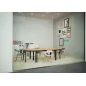 RENCONTRE│Table demi-lune sur 4 pieds L120 à 160 cm│Coloris à choix RENCONTRE│Table demi-lune sur 4 pieds L120 à 160 cm│Coloris à choix