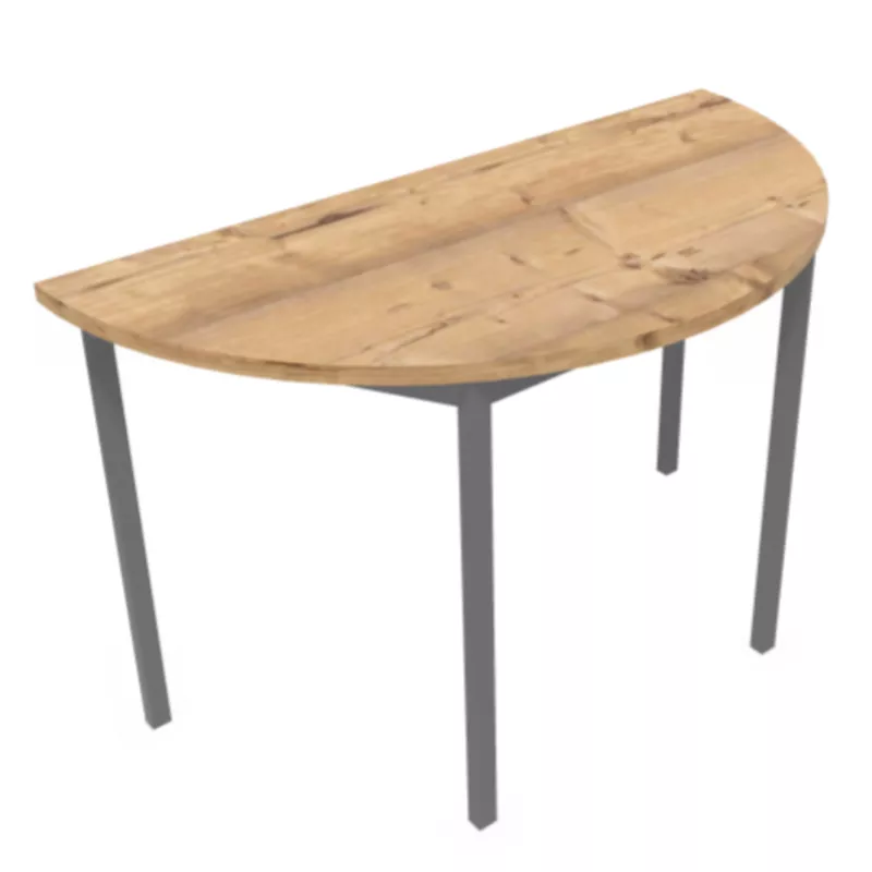 RENCONTRE│Table demi-lune sur 4 pieds L120 à 160 cm│Coloris à choix
