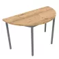 RENCONTRE│Table demi-lune sur 4 pieds L120 à 160 cm│Coloris à choix
