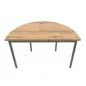 RENCONTRE│Table demi-lune sur 4 pieds L120 à 160 cm│Coloris à choix