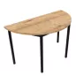 RENCONTRE│Table demi-lune sur 4 pieds L120 à 160 cm│Coloris à choix