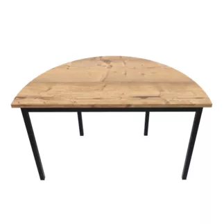 RENCONTRE│Table demi-lune sur 4 pieds L120 à 160 cm│Coloris à choix