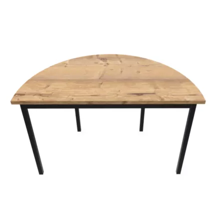 RENCONTRE│Table demi-lune sur 4 pieds L120 à 160 cm│Coloris à choix