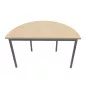 RENCONTRE│Table demi-lune sur 4 pieds L120 à 160 cm│Coloris à choix RENCONTRE│Table demi-lune sur 4 pieds L120 à 160 cm│Coloris à choix