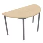 RENCONTRE│Table demi-lune sur 4 pieds L120 à 160 cm│Coloris à choix RENCONTRE│Table demi-lune sur 4 pieds L120 à 160 cm│Coloris à choix