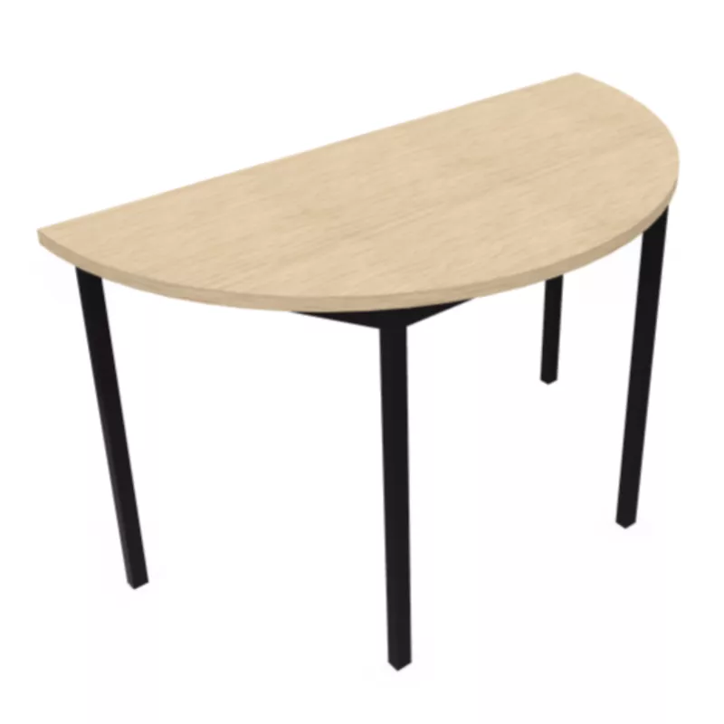 RENCONTRE│Table demi-lune sur 4 pieds L120 à 160 cm│Coloris à choix RENCONTRE│Table demi-lune sur 4 pieds L120 à 160 cm│Coloris à choix