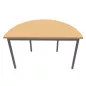 RENCONTRE│Table demi-lune sur 4 pieds L120 à 160 cm│Coloris à choix RENCONTRE│Table demi-lune sur 4 pieds L120 à 160 cm│Coloris à choix