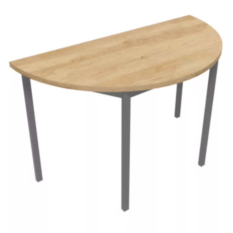 RENCONTRE│Table demi-lune sur 4 pieds L120 à 160 cm│Coloris à choix RENCONTRE│Table demi-lune sur 4 pieds L120 à 160 cm│Coloris à choix
