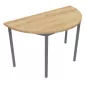 RENCONTRE│Table demi-lune sur 4 pieds L120 à 160 cm│Coloris à choix RENCONTRE│Table demi-lune sur 4 pieds L120 à 160 cm│Coloris à choix