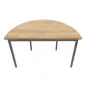 RENCONTRE│Table demi-lune sur 4 pieds L120 à 160 cm│Coloris à choix RENCONTRE│Table demi-lune sur 4 pieds L120 à 160 cm│Coloris à choix