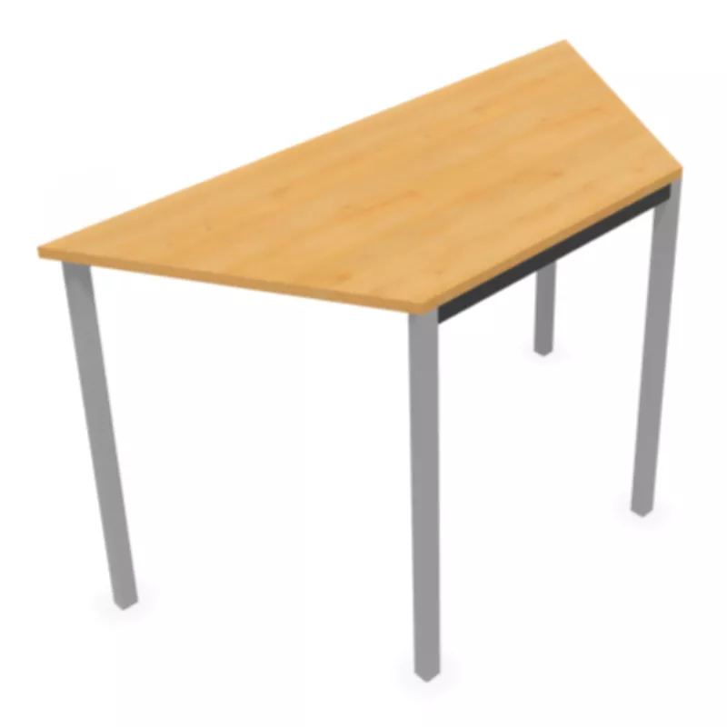 POLYVALENTE│Table trapèze - L120 à 140 cm│Coloris à choix