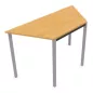 POLYVALENTE│Table trapèze - L120 à 140 cm│Coloris à choix