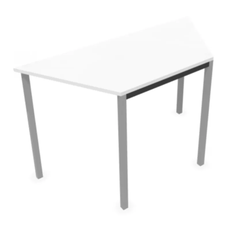 POLYVALENTE│Table trapèze - L120 à 140 cm│Coloris à choix