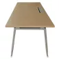 ALEA│Modèle Atreo│Bureau L 160 x p 80 cm x H Réglable│Grande trappe│Chêne clair/ Gris clair ALEA│Modèle Atreo│Bureau L 160 x p 80 cm x H Réglable│Grande trappe│Chêne clair/ Gris clair