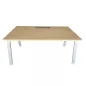 ALEA│Modèle Atreo│Bureau L 160 x p 80 cm x H Réglable│Grande trappe│Chêne clair/ Gris clair ALEA│Modèle Atreo│Bureau L 160 x p 80 cm x H Réglable│Grande trappe│Chêne clair/ Gris clair