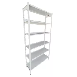 SANMA│Rayonnage - 6 tablettes - L102 x H202 cm│Gris