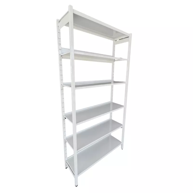 SANMA│Rayonnage - 6 tablettes - L102 x H202 cm│Gris
