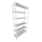 SANMA│Rayonnage - 6 tablettes - L102 x H202 cm│Gris