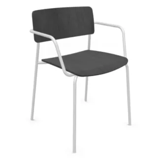 ESSENZA│Chaise en bois avec accoudoirs│Coloris à choix
