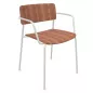 ESSENZA│Chaise en bois avec accoudoirs│Coloris à choix