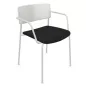 ESSENZA│Chaise tapissée avec accoudoirs│Coloris à choix