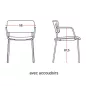 ESSENZA│Chaise tapissée avec accoudoirs│Coloris à choix ESSENZA│Chaise tapissée avec accoudoirs│Coloris à choix