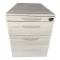 STEELCASE│Caisson sous bureau 3 tiroirs - 964│Profondeur 78,5 cm│Gris aluminium/erable blanc