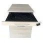 STEELCASE│Caisson sous bureau 3 tiroirs - 964│Profondeur 78,5 cm│Gris aluminium/erable blanc