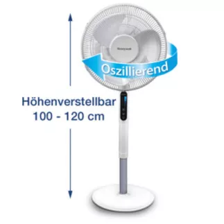 HONEYWELL│QuietSet® HSF-600WE4 - Ventilateur sur pied│Blanc