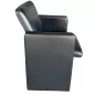 POLTRONA FRAU│Fauteuil modèle THF 96│Design Tito Agnoli│Cuir Noir│roulettes