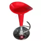 CLP│Lot de 2 tabourets de bar - hauteur réglable│Rouge