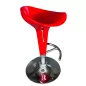 CLP│Lot de 2 tabourets de bar - hauteur réglable│Rouge