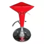 CLP│Lot de 2 tabourets de bar - hauteur réglable│Rouge