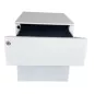 SANMA│Caisson sous bureau 3 tiroirs - 666│Profondeur 54 cm│Blanc / Noir