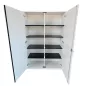 SEDUS│Armoire haute portes battantes│L 80 x H 187 cm│Blanc/Blanc