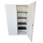 SEDUS│Armoire haute portes battantes│L 80 x H 187 cm│Blanc/Blanc