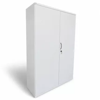 SEDUS│Armoire haute portes battantes│L 80 x H 187 cm│Blanc/Blanc