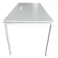 FRAME│Bureau droit L 140 x p 70 cm x H fixe│roulettes│Blanc/blanc FRAME│Bureau droit L 140 x p 70 cm x H fixe│roulettes│Blanc/blanc
