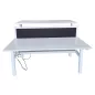 ELITE PROGRESS BACK │ Bureaux électriques L. 160 cm structure partagée - 2 postes - cloison incluse ELITE PROGRESS BACK │ Bureaux électriques L. 160 cm structure partagée - 2 postes - cloison incluse