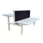 ELITE PROGRESS BACK │ Bureaux électriques L. 160 cm structure partagée - 2 postes - cloison incluse ELITE PROGRESS BACK │ Bureaux électriques L. 160 cm structure partagée - 2 postes - cloison incluse