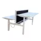 ELITE PROGRESS BACK │ Bureaux électriques L. 160 cm structure partagée - 2 postes - cloison incluse ELITE PROGRESS BACK │ Bureaux électriques L. 160 cm structure partagée - 2 postes - cloison incluse