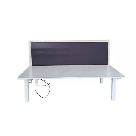 ELITE PROGRESS BACK │ Bureaux électriques L. 180 cm structure partagée - 2 postes - cloison incluse