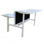 ELITE PROGRESS BACK │ Bureaux électriques L. 180 cm structure partagée - 2 postes - cloison incluse ELITE PROGRESS BACK │ Bureaux électriques L. 180 cm structure partagée - 2 postes - cloison incluse
