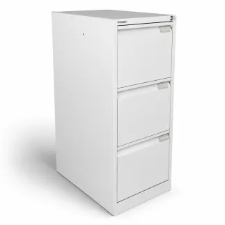BISLEY│Classeur à dossiers suspendus H102cm - 3 tiroirs│Gris clair
