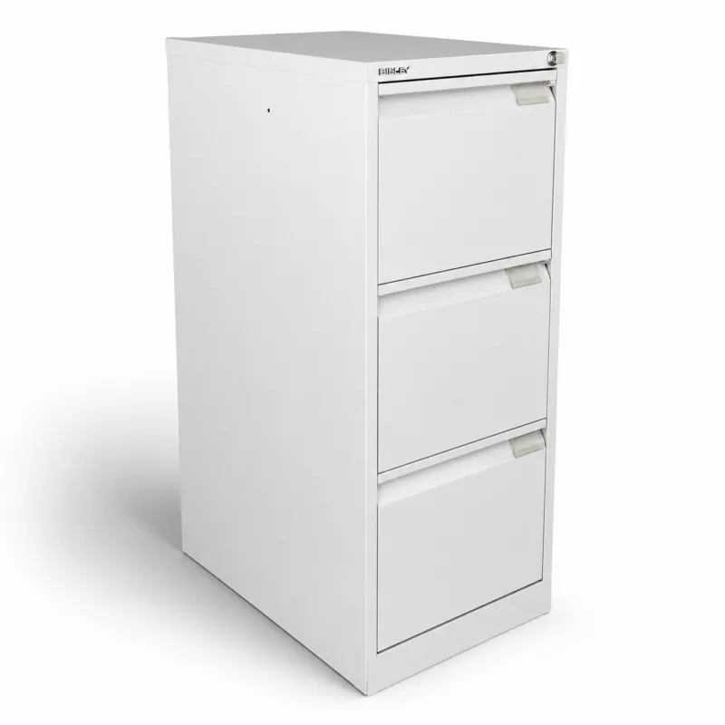 BISLEY│Classeur à dossiers suspendus H102cm - 3 tiroirs│Gris clair BISLEY│Classeur à dossiers suspendus H102cm - 3 tiroirs│Gris clair